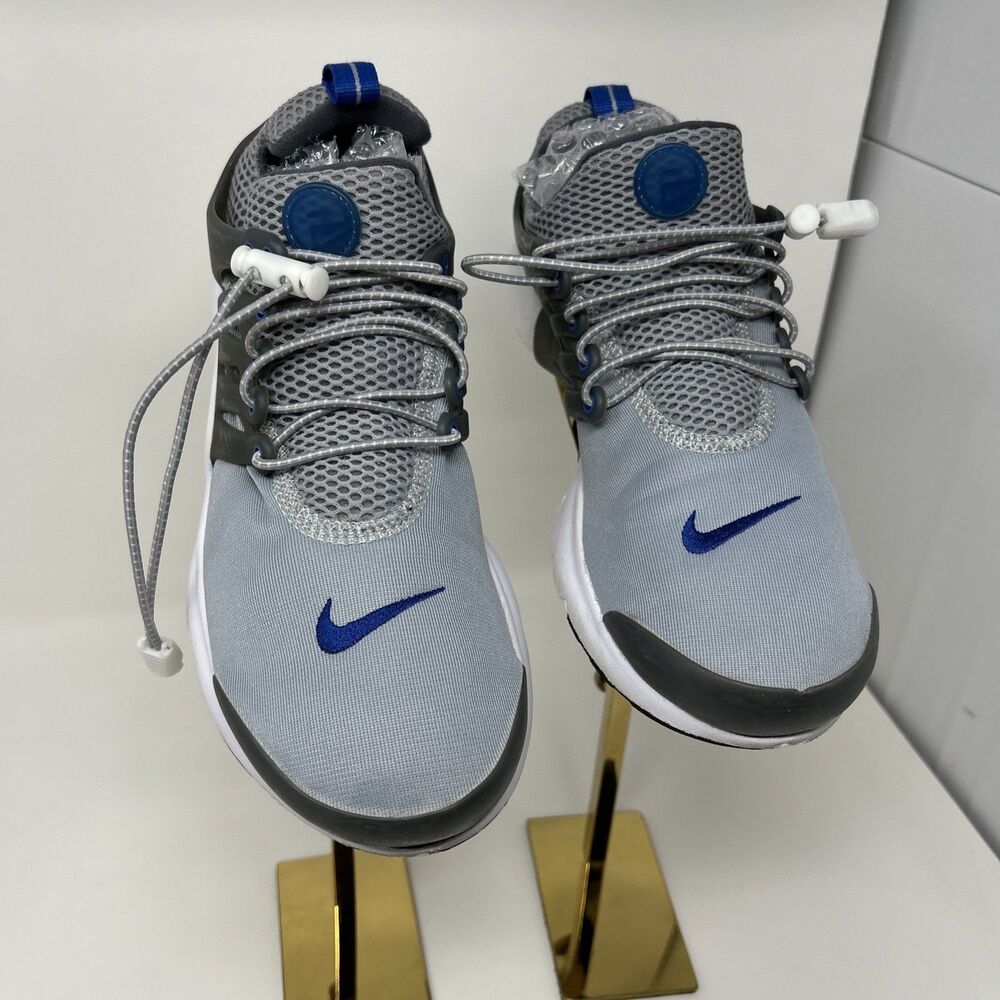 Nike Air Presto GS Kids Shoes Gray Blue White Mesh Low Top Sneakers Size 7 Youth